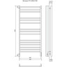 Полотенцесушитель электрический TERMINUS ВАТИКАН П15 500x1300 (Sensor Quick Touch) 4670078526212